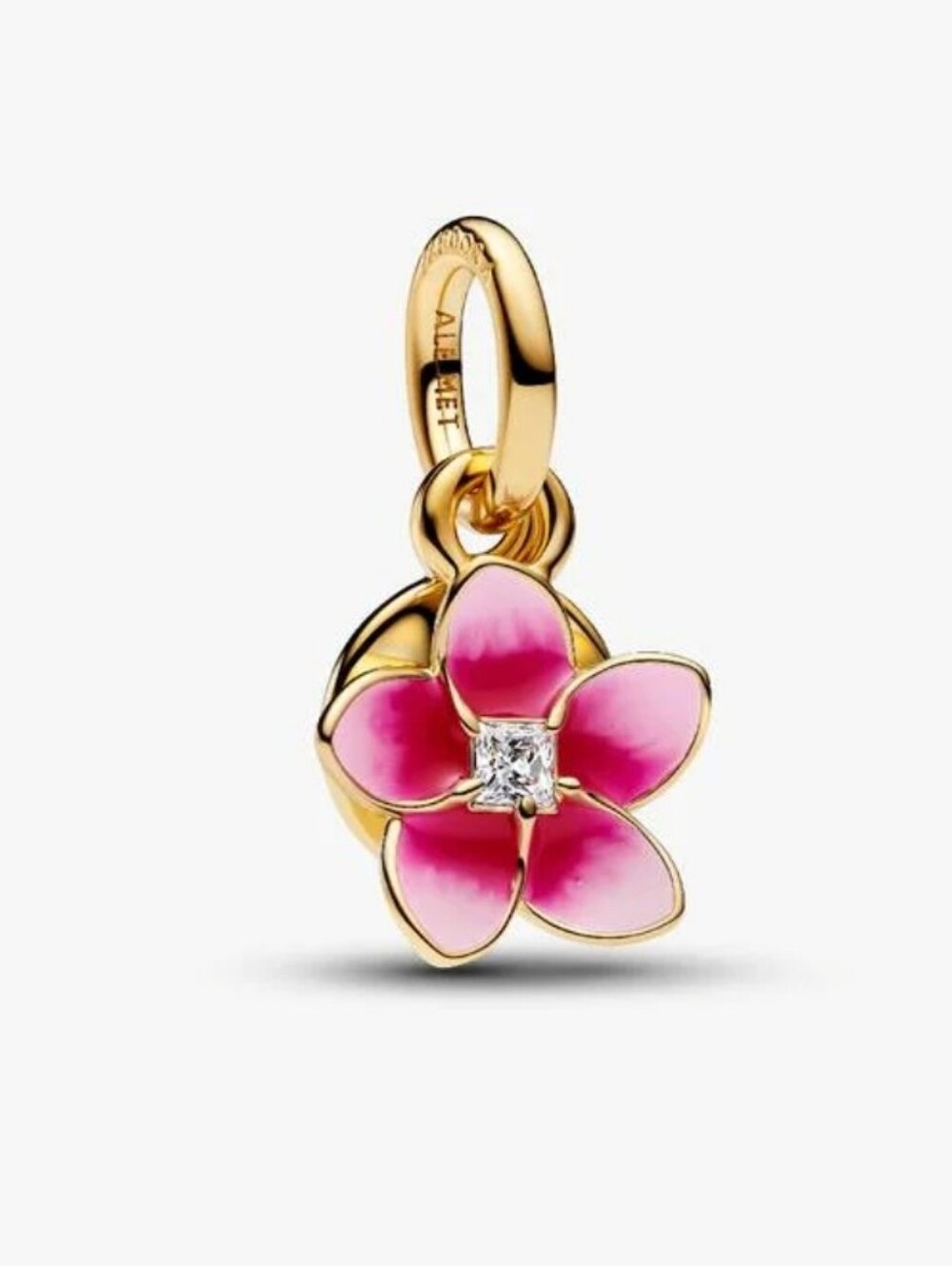 Authentic Pandora Disney Moana Flower Dangle Charm14k gold plating